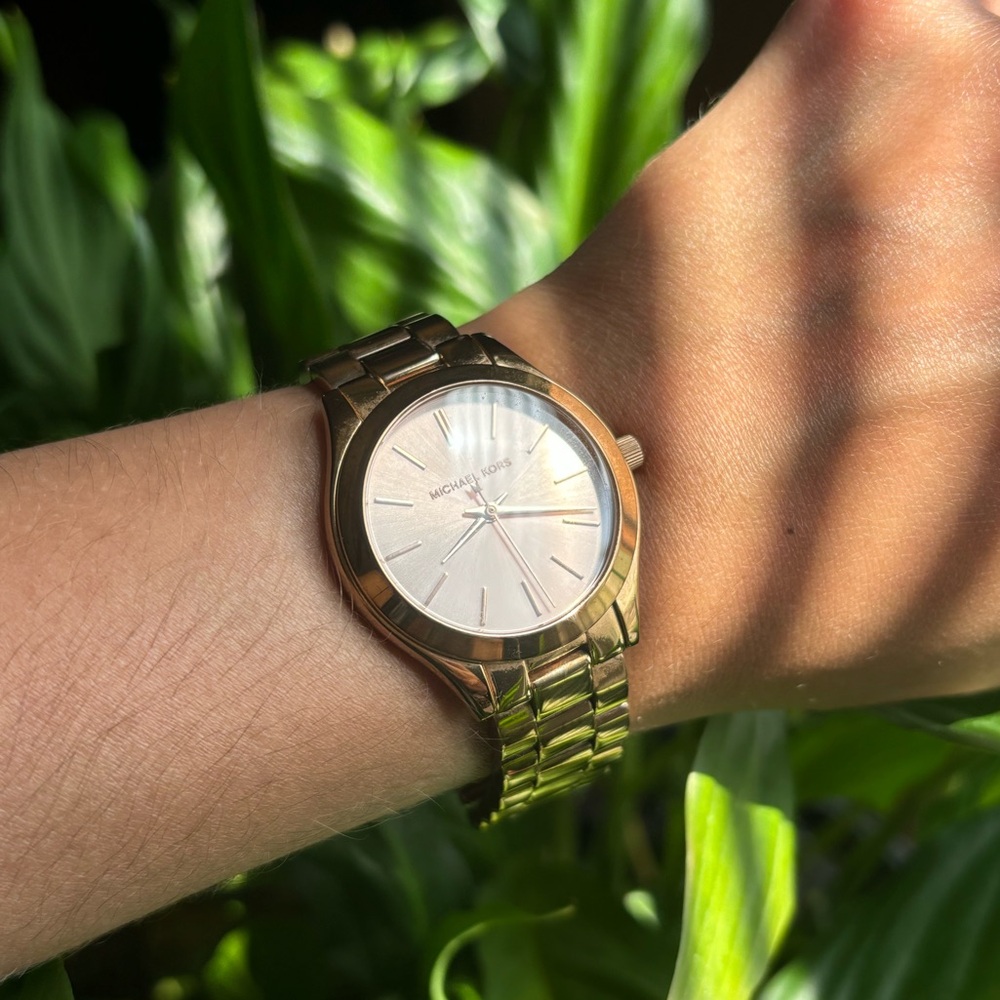 Michael Kors MK3205A Stainless Steel Rosé 16mm Watch!